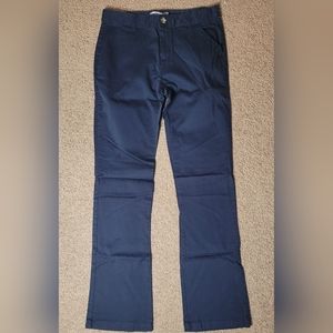 Old Navy Blue Khaki Bootcut Uniform School Pants size 16